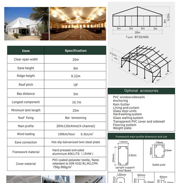 20m Span Big Tent BT 1