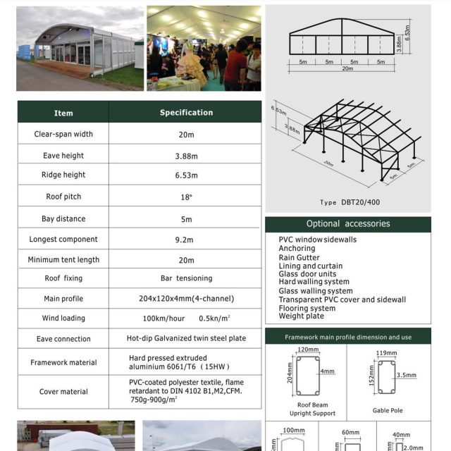 20m Span Dome Tent