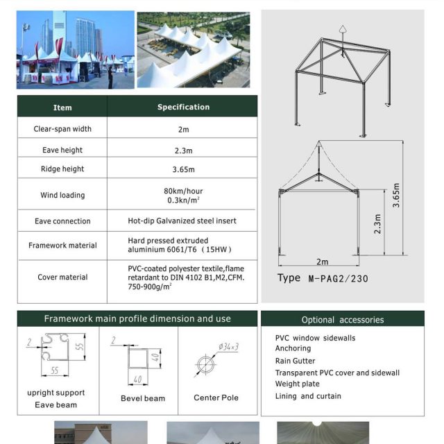 2m Span Mini Pagoda 1